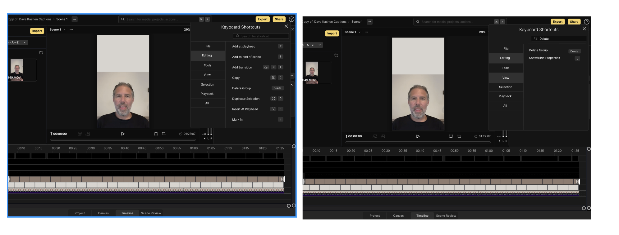 Keyboard Shortcuts Overview